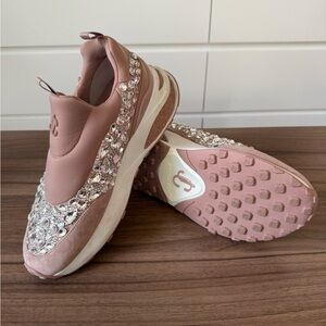 NWOT - Jimmy Choo Memphis Sock Sneakers With Crystals